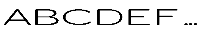 Clario Thin Ultra Expanded Font UPPERCASE