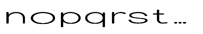 Clario Thin Ultra Expanded Font LOWERCASE