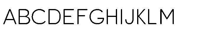 Clario Thin Font UPPERCASE
