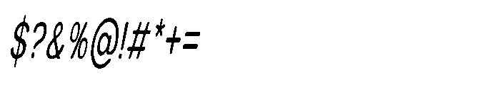 Clario Ultra Condensed Italic Font OTHER CHARS