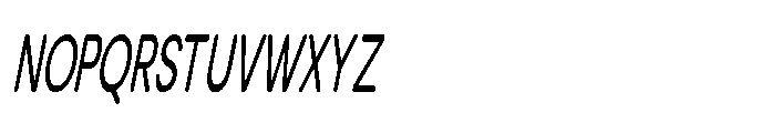 Clario Ultra Condensed Italic Font UPPERCASE