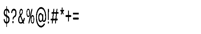 Clario Ultra Condensed Font OTHER CHARS
