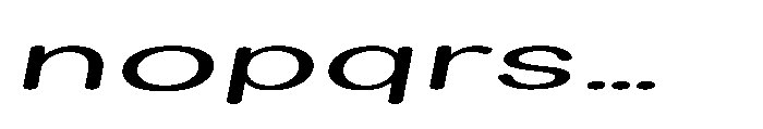 Clario Ultra Expanded Italic Font LOWERCASE