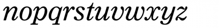 Clarion MT Italic Font LOWERCASE