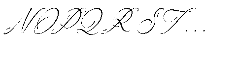 Claris Fleur Italic Font UPPERCASE
