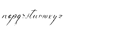 Claris Fleur Italic Font LOWERCASE