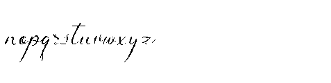 Claris Fleur Regular Font LOWERCASE