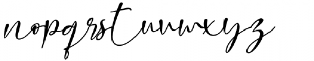 Clarissa Italic Font LOWERCASE