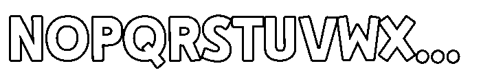 Clariza Sparks Outline Font UPPERCASE