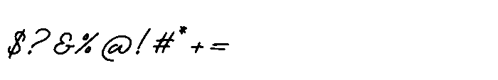 Clariza Sparks Script Font OTHER CHARS