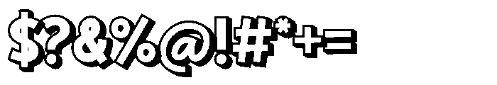 Clariza Sparks Shadow Font OTHER CHARS