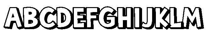 Clariza Sparks Shadow Font UPPERCASE
