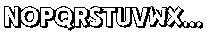 Clariza Sparks Shadow Font UPPERCASE