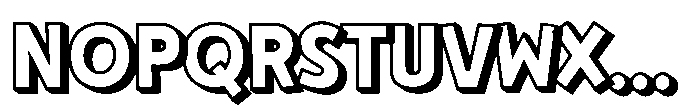 Clariza Sparks Shadow Font LOWERCASE