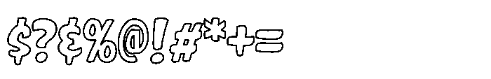 Clash Of Titans CCClash Of Titans Outline Font OTHER CHARS
