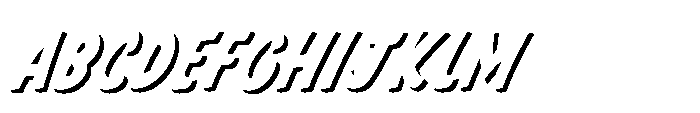 Clash Of Titans CCClash Of Titans Shadow Italic Font UPPERCASE
