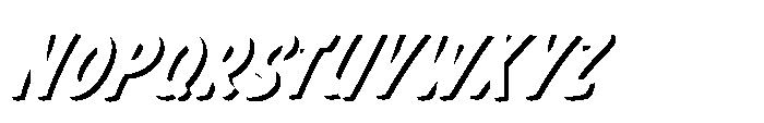 Clash Of Titans CCClash Of Titans Shadow Italic Font UPPERCASE