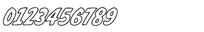 Clash Of Titans Outline Italic Font OTHER CHARS