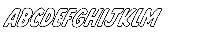 Clash Of Titans Outline Italic FONT
