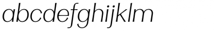 Clasica Sans Light Italic Font LOWERCASE