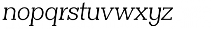 Clasica Slab Book Italic Font LOWERCASE