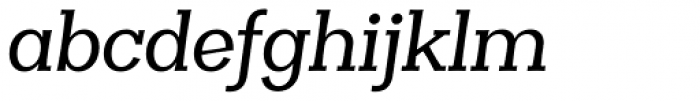 Clasica Slab Medium Italic Font LOWERCASE