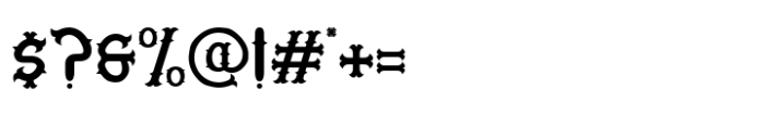 Classic Engrave Font OTHER CHARS