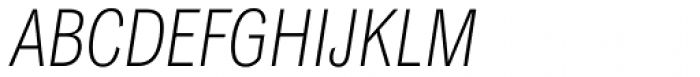 Classic Grotesque Pro Cn Light Italic Font UPPERCASE