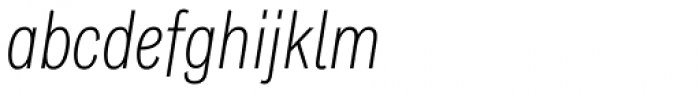 Classic Grotesque Pro Cn Light Italic Font LOWERCASE