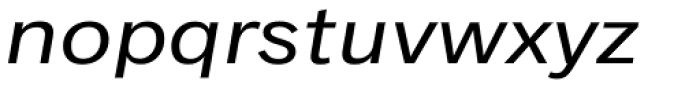 Classic Grotesque Std Extended Italic Font LOWERCASE