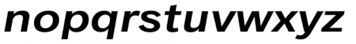 Classic Grotesque Std Extended Semi Bold Italic Font LOWERCASE