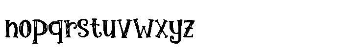 Classic Handmade Font LOWERCASE
