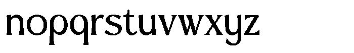 Classic Legend Font LOWERCASE