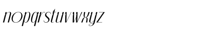 Classic Makore Italic Font LOWERCASE