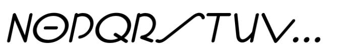 Classic Nouveau JNL Oblique Font UPPERCASE