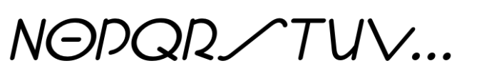 Classic Nouveau JNL Oblique Font LOWERCASE