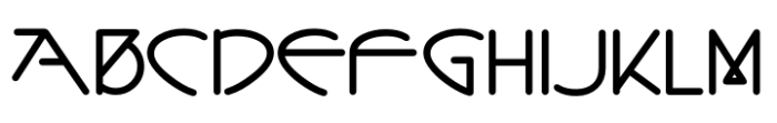 Classic Nouveau JNL Regular Font UPPERCASE