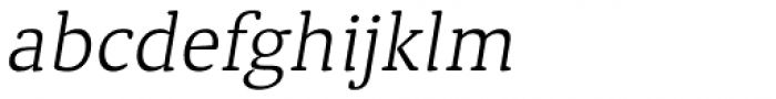 Classic Round Thin Italic Font LOWERCASE