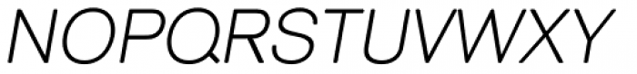 Classic Sans Rounded XLight Italic Font UPPERCASE