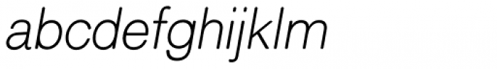 Classic Sans Rounded XLight Italic Font LOWERCASE