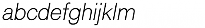 Classic Sans XLight Italic Font LOWERCASE