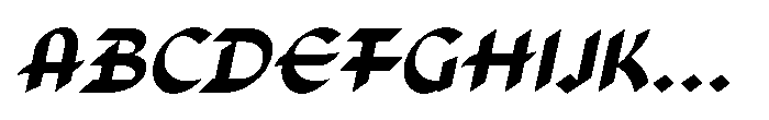 Classic Tales JNL Classic Tales Oblique JNL Regular Font UPPERCASE