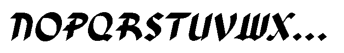 Classic Tales JNL Classic Tales Oblique JNL Regular Font UPPERCASE