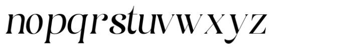 Classic Vogue Italic Font LOWERCASE