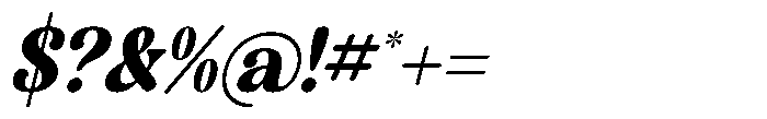 Classica Motion Italic Font OTHER CHARS