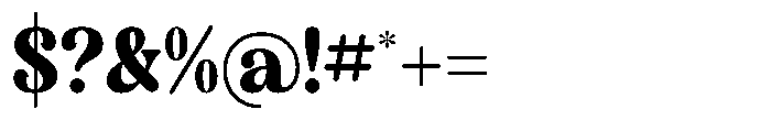 Classica Motion Regular Font OTHER CHARS