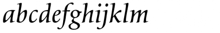 Classica Normal Italic Font LOWERCASE