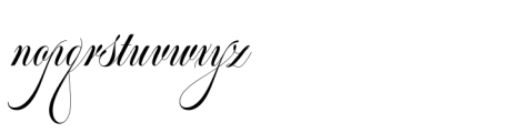Classical Calligraphy Regular Font LOWERCASE