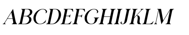 Classical Premiera Italic Font UPPERCASE