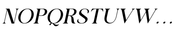 Classical Premiera Italic Font UPPERCASE